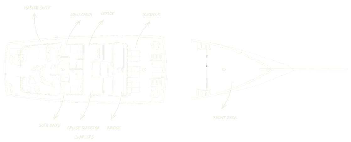 Upper deck floor plan.