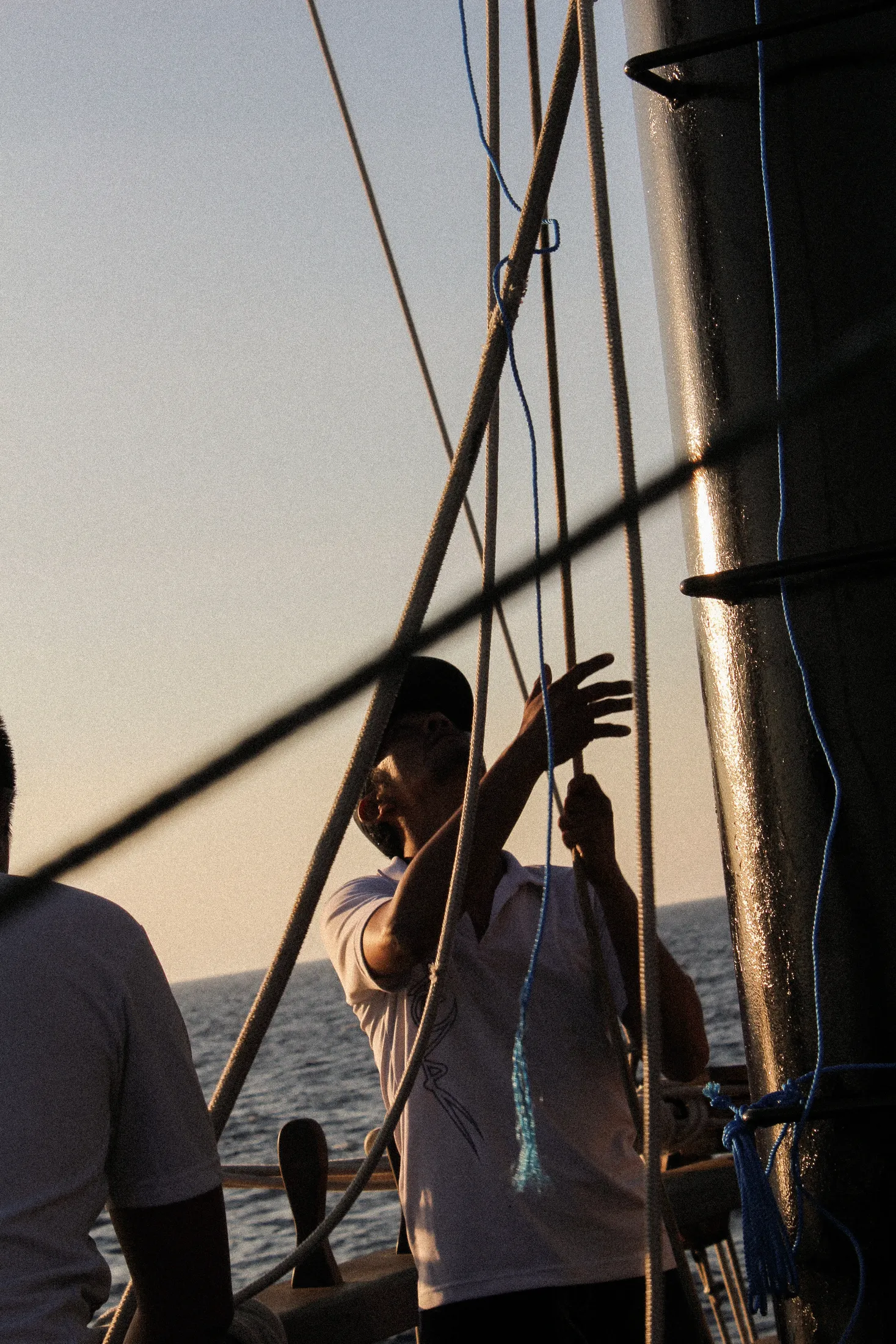 A cabin being made up aboard Waow 2.